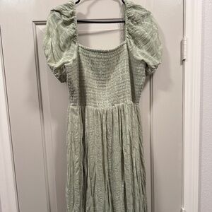 Off shoulder midi dress